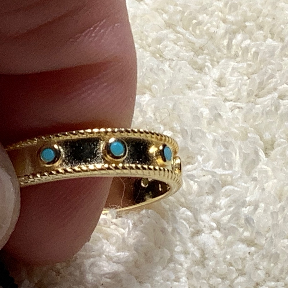 NWT SiGAL Silver 925 Ring with Turquoise stones Size 8